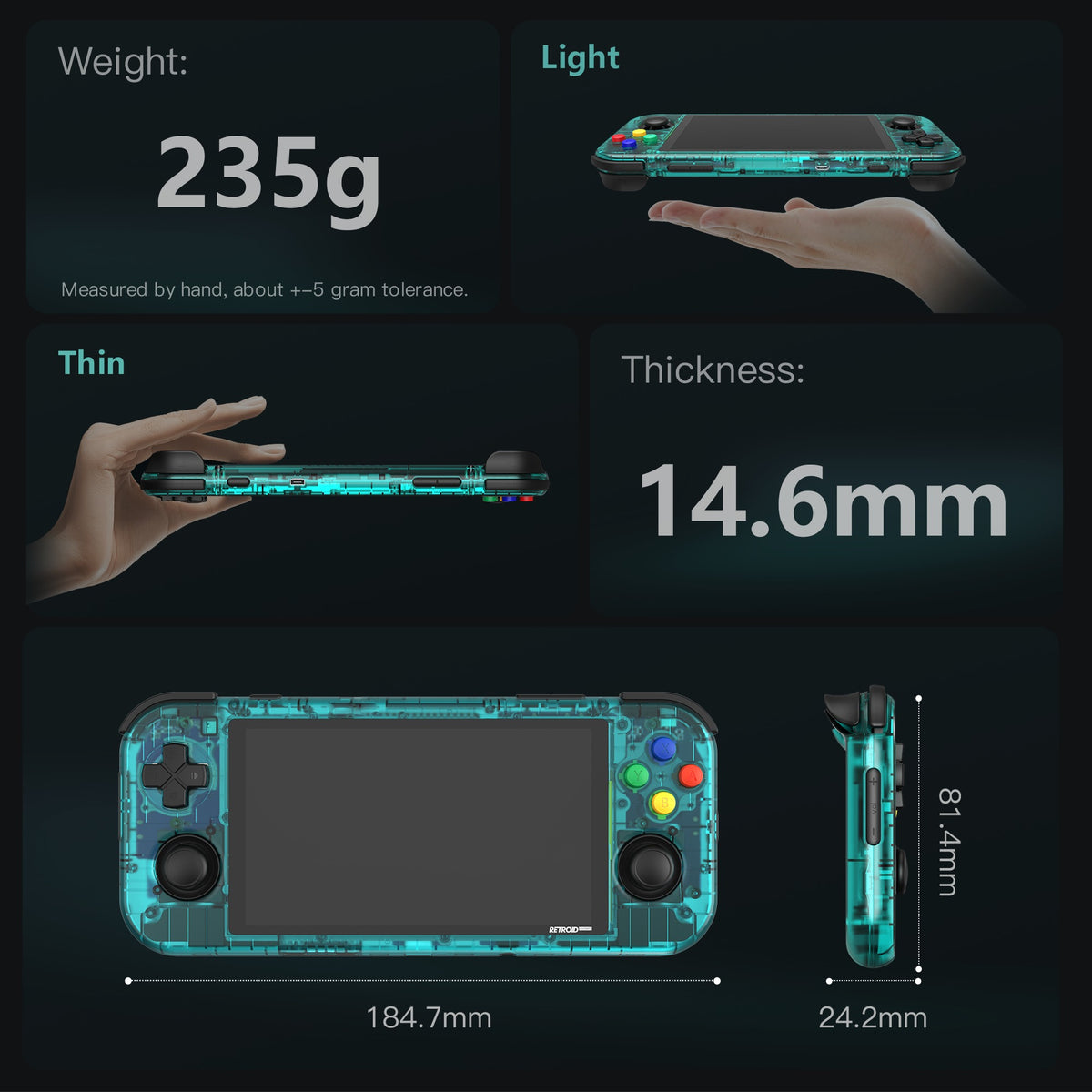 Retroid Pocket 3+ Handheld Retro Gaming System