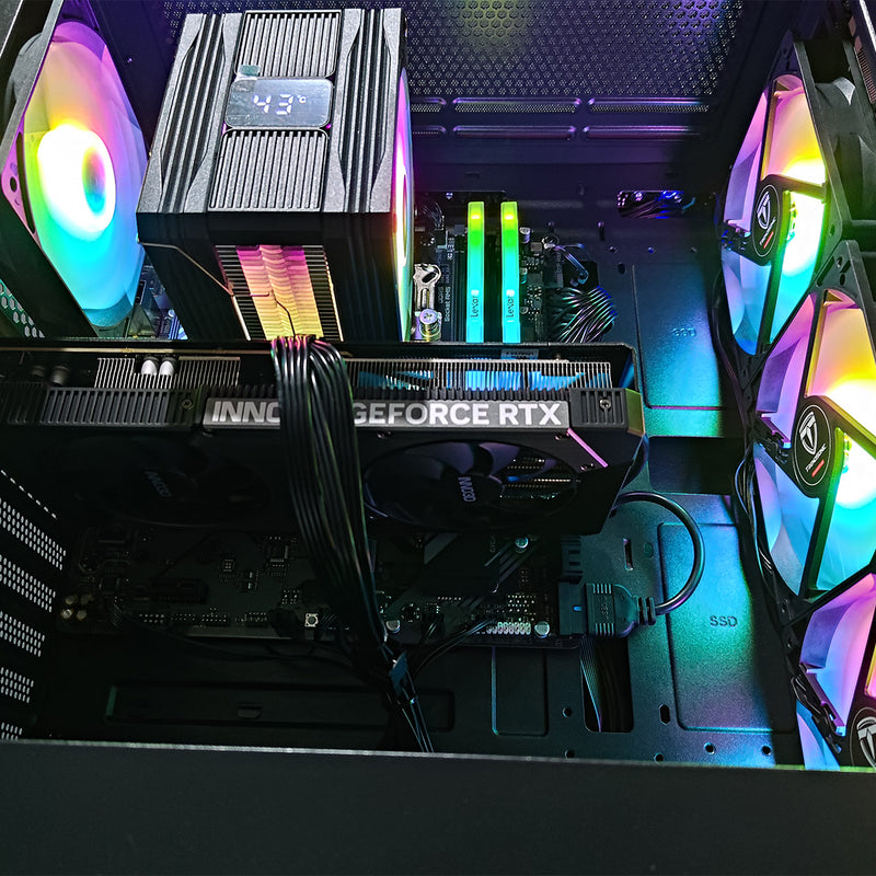 Sigma Uriel Black Desktop Gaming PC | AMD Ryzen 5 7500F | 32GB RAM | 1TB SSD | GeForce RTX 5060 TI | Windows 11 Pro