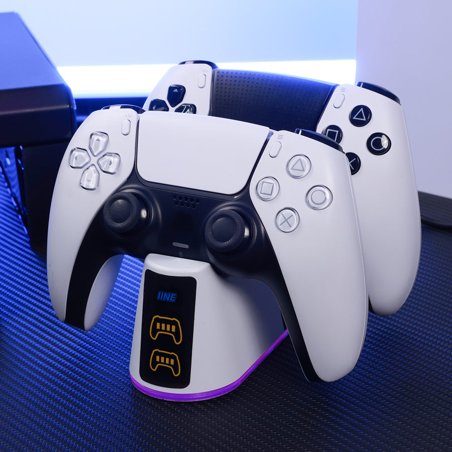 IINE Charging Dock for PS5 Controller (White) (L1052)