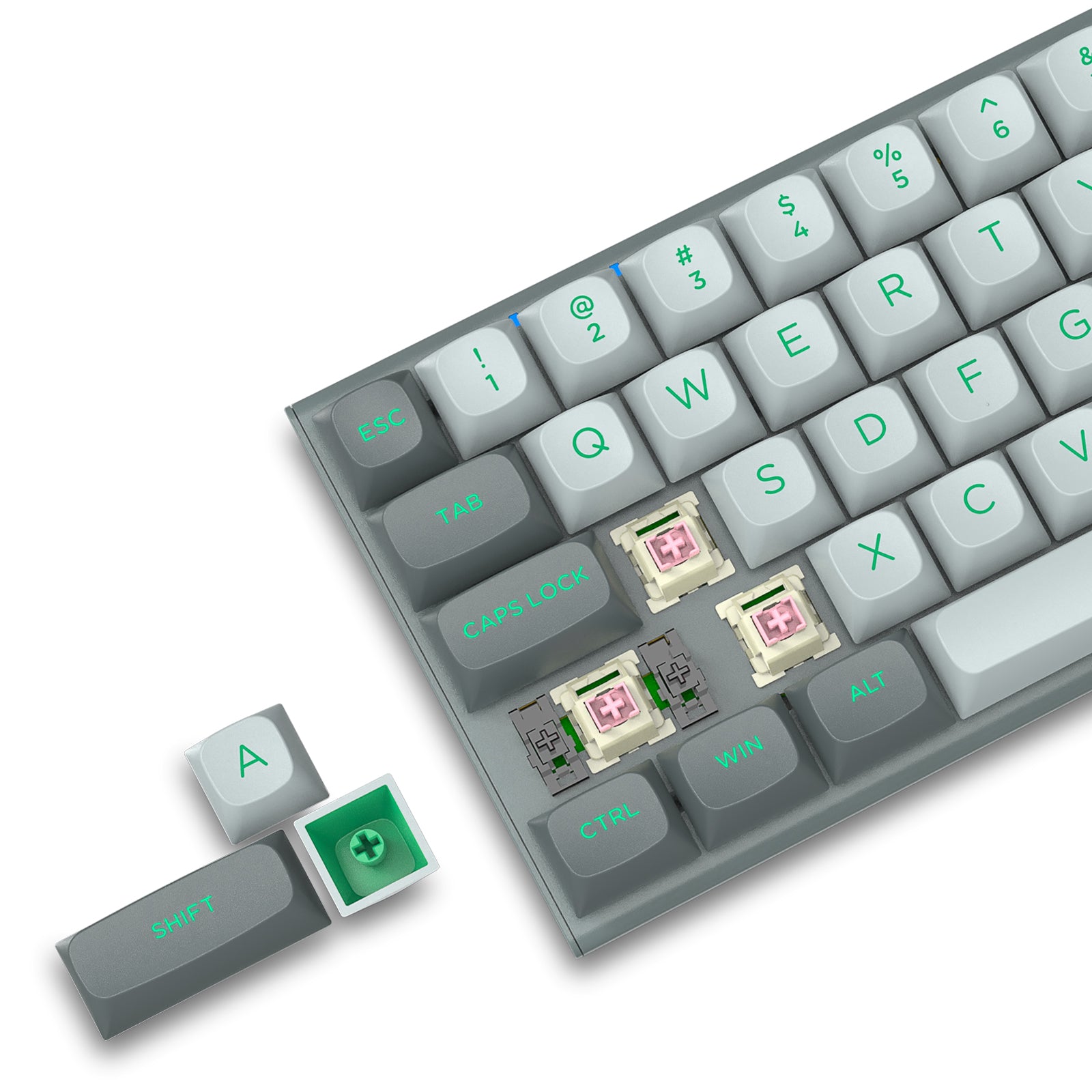 E-Yooso HZ-61 Mechanical Keyboard Gray/ Black 