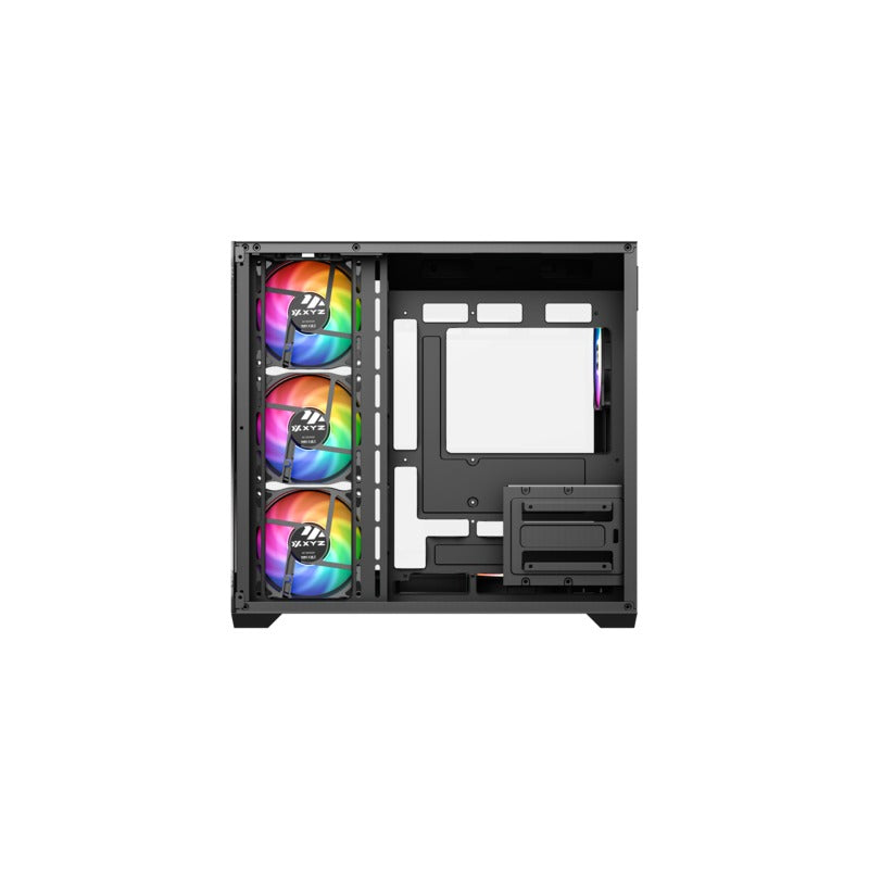 XYZ Tesseract X 50 ATX PC Case with 6 Pre-Installed 120mm ARGB Fans 