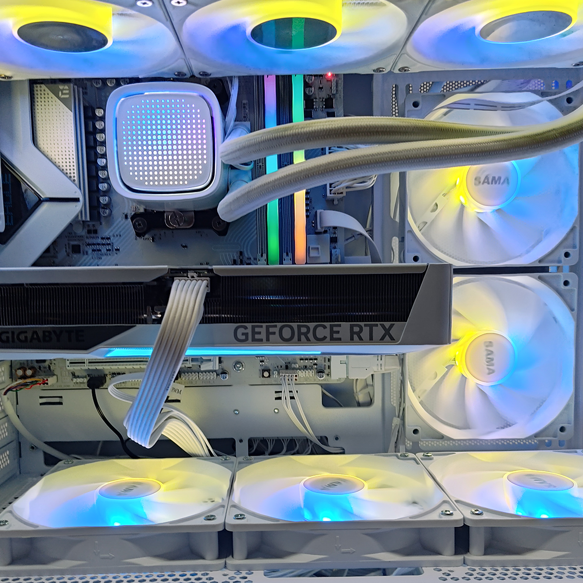 Optima V40 White Desktop Gaming PC | AMD Ryzen 7 7800X3D | 16GB RAM | 1TB SSD| RTX 5070  | Windows 11 Pro