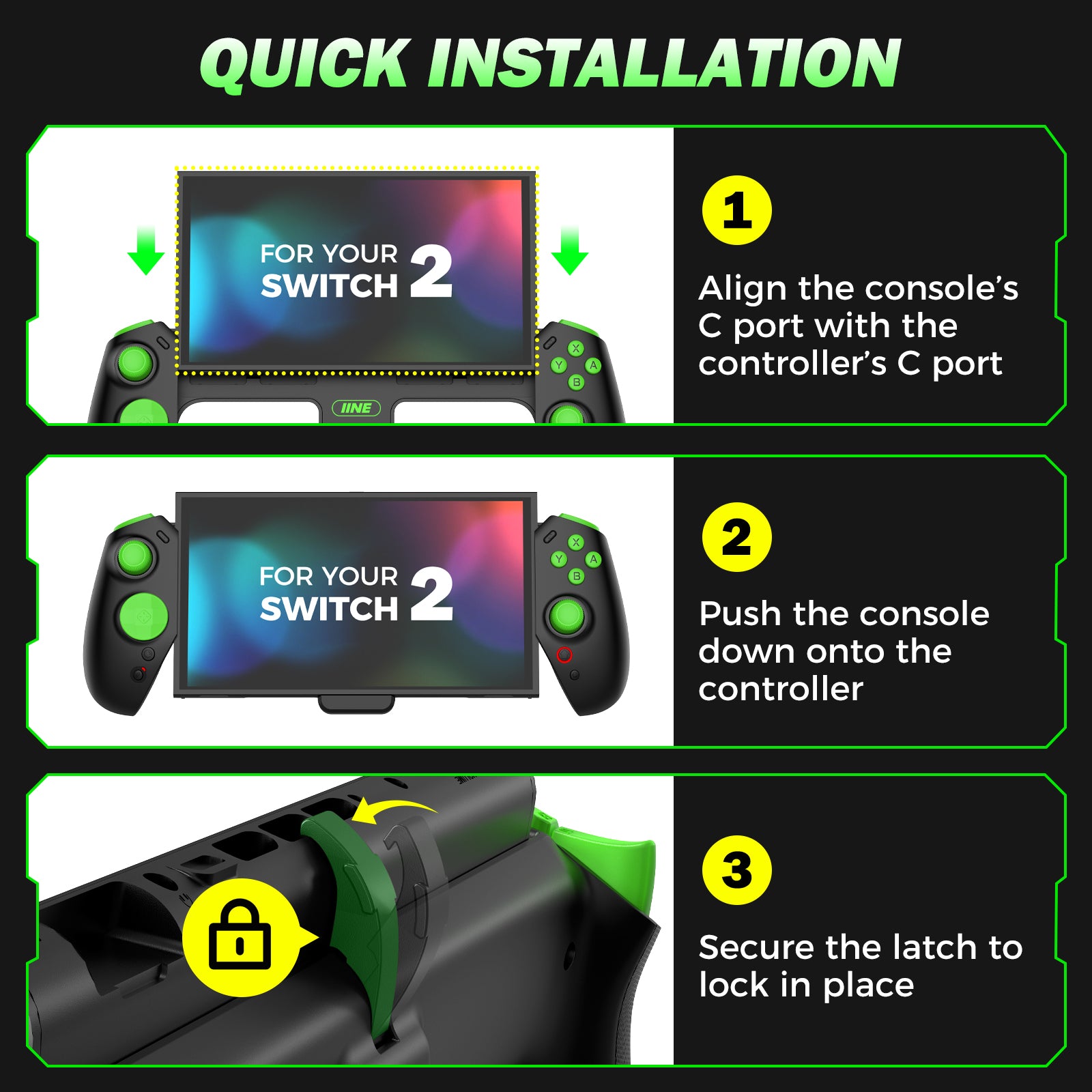 IINE Gaming Controller for Nintendo Switch 2 (L1233)