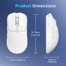 Nacodex x Ajazz AJ200P NL AI MC NearLink Tri-Mode Gaming Mouse (White)