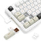 E-Yooso Z-82 RGB 81-Keys Tri-Mode Mechanical Keyboard White/Grey/Black (Silverwood Switch)