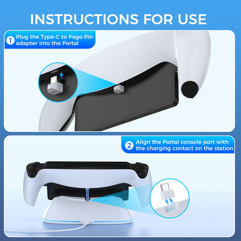 IINE Pin-Based Contact Charging Station for Playstation Portal