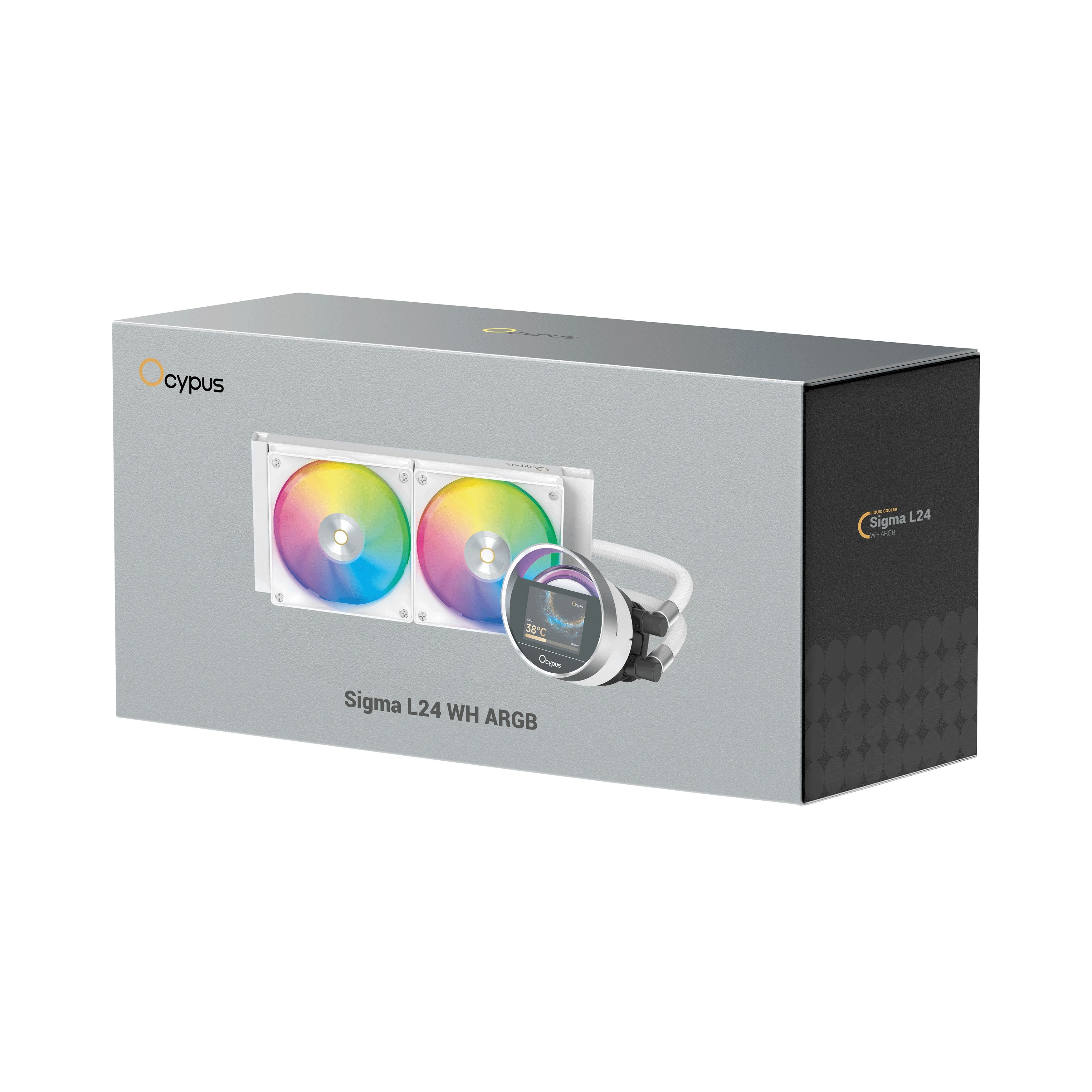 Ocypus Sigma L24 ARGB 240mm ARGB AIO Liquid Cooler with 2.4" IPS Display
