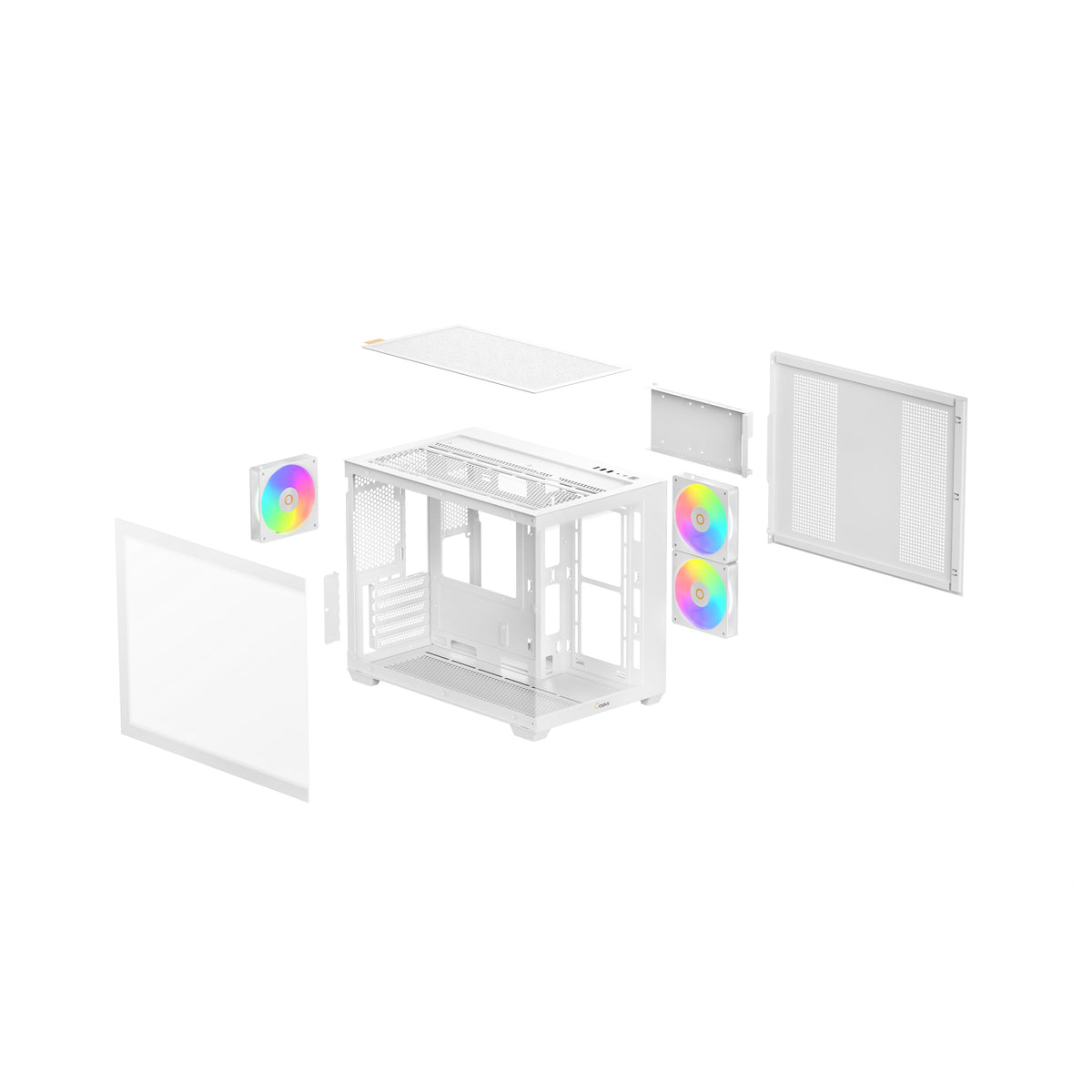 Ocypus Gamma C54 Mini-Tower Panoramic PC Case with ARGB Fans