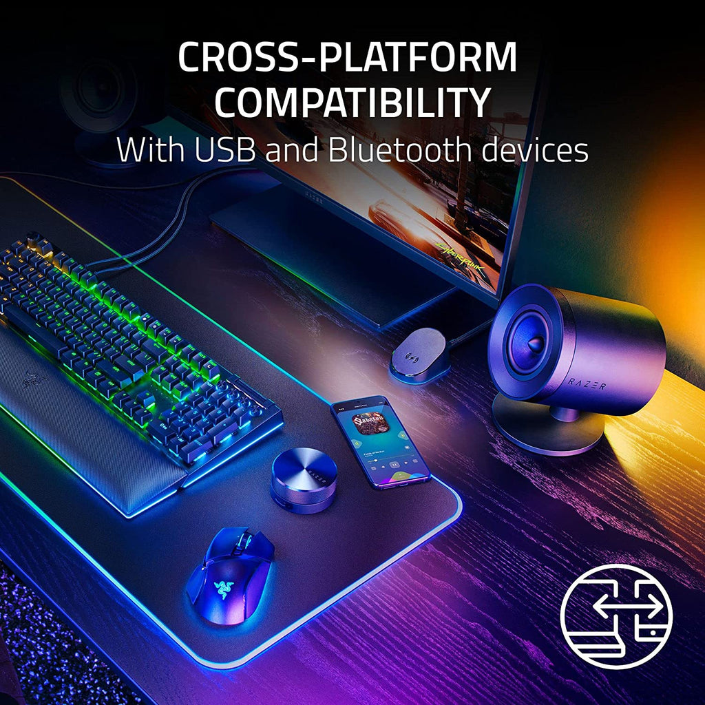 Bocinas Razer Razer Nommo V2 Full-Range 2.1 PC Gaming Speakers With Wired Subwoofer