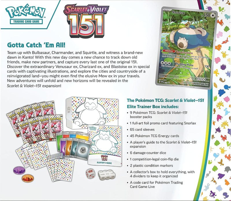 Pokemon Trading Card Game SV 3.5 Scarlet & Violet 151 Elite Trainer Box (290-85315)