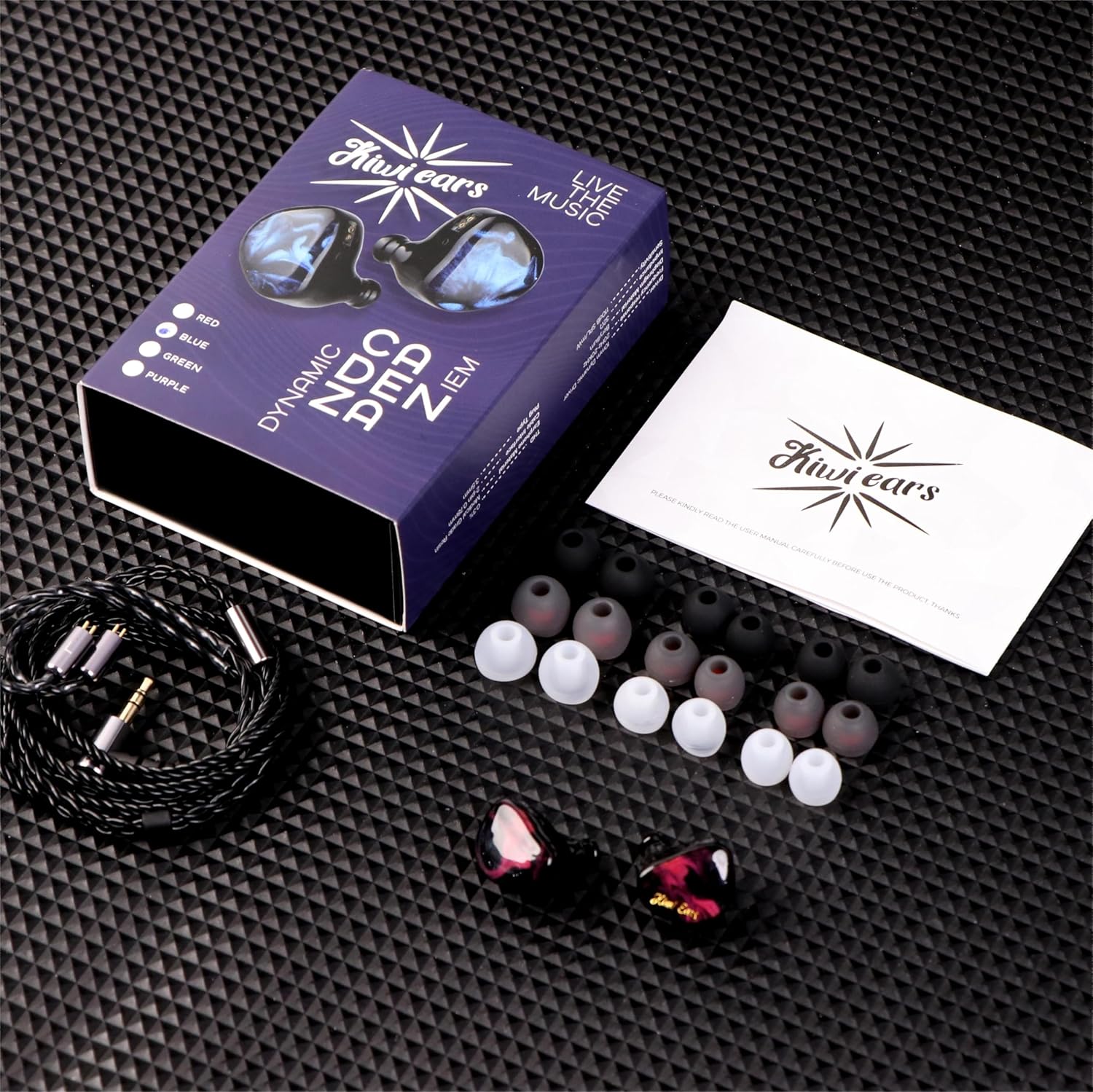 Kiwi Ears Cadenza 10mm Beryllium Dynamic Driver In-Ear Monitor