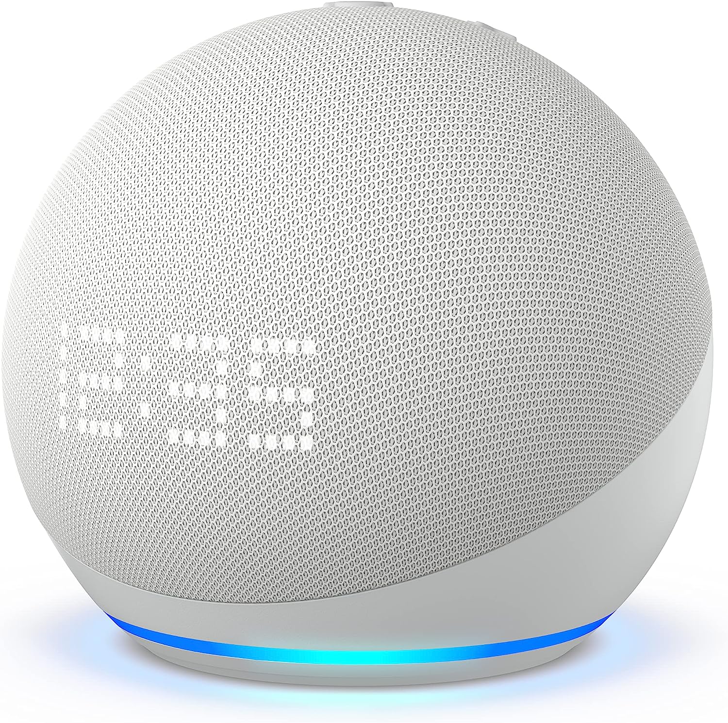Amazon Echo Dot 5th Gen Smart Speaker With Clock & Alexa (Glacier White)