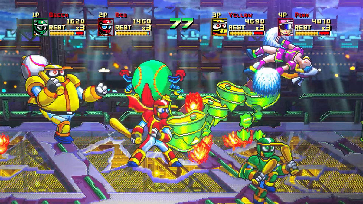 Ninja Baseball League Man - Bases Loaded