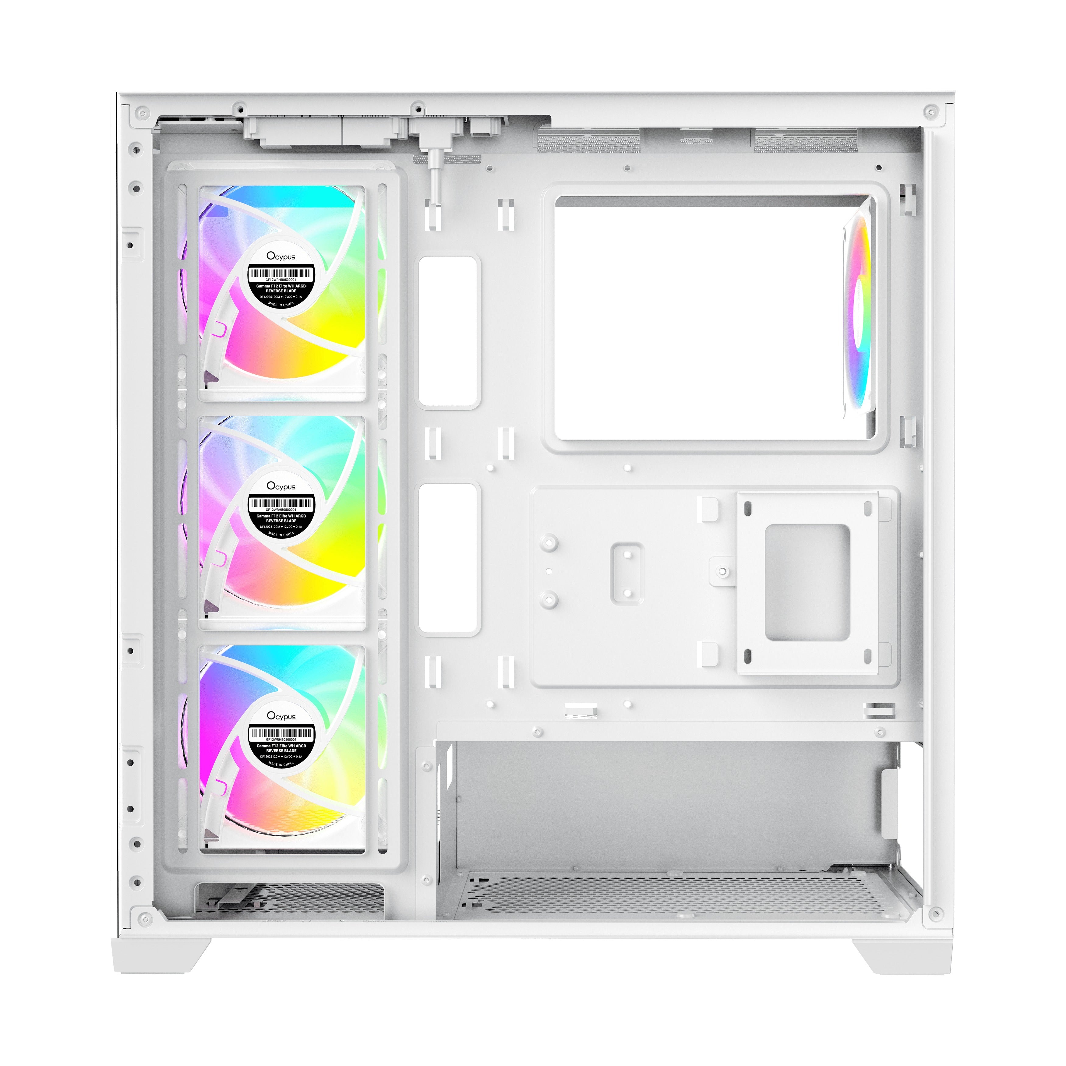 Ocypus Gamma C72 ARGB Mid-Tower Panoramic View Case with ARGB Fans | DataBlitz