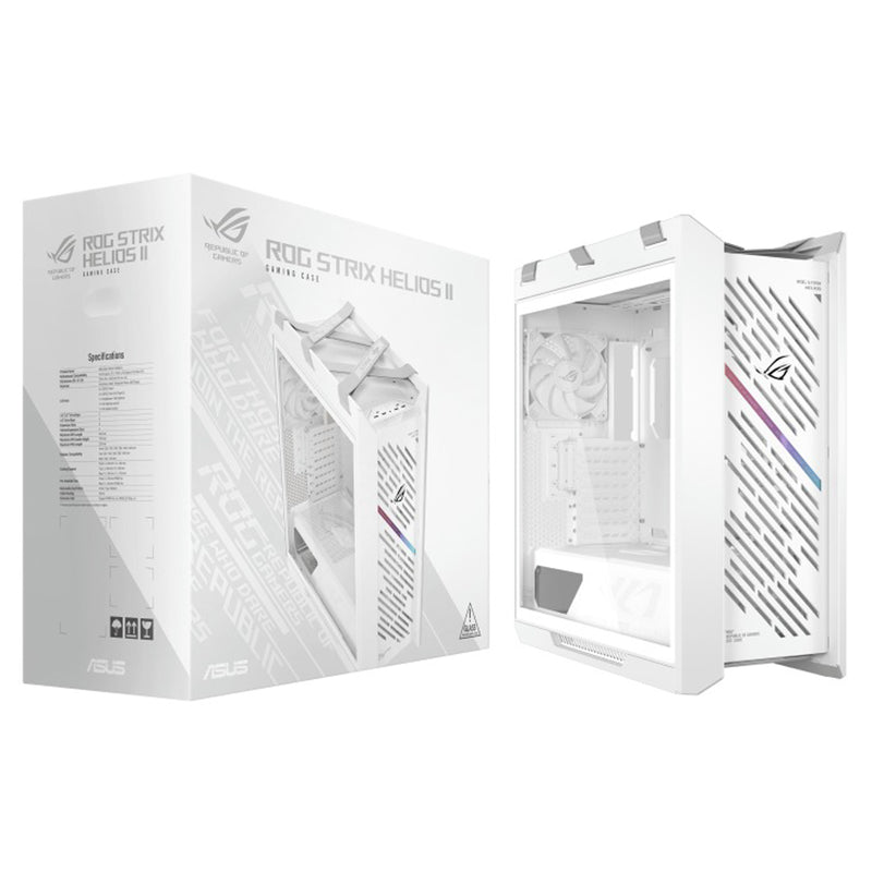Asus ROG Strix Helios II GX601S EATX Mid-Tower PC Gaming Case with Dual Tempered Glass Side Panels 