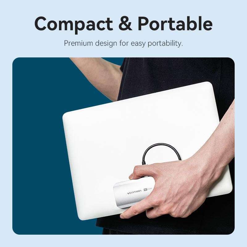 Vention 4-in-1 USB-C Docking Station - USB-C to HDMI + VGA + USB 3.0 + PD - 15M (TQAHB)