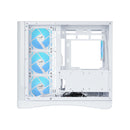 Sama V62 Mid-Tower Curved Panoramic TG Panel PC Case with 7x Pre-Installed ARGB Infinity Fans (Black, White) (V62-BKADA7X1-GL, V62-WHADA7X1-GL)