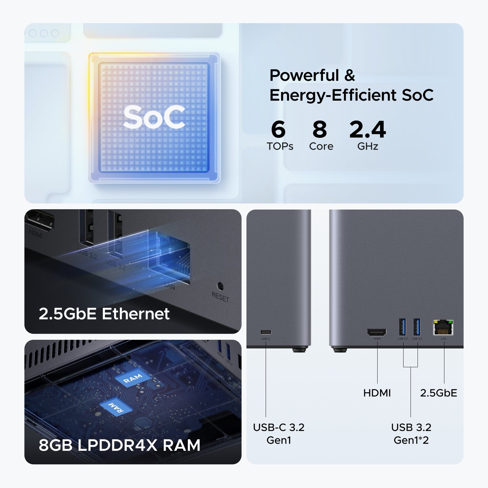 Ugreen NASync DH4300 Plus 4-Bay NAS Diskless Personal Cloud Storage