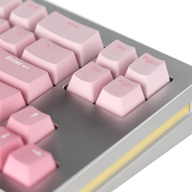 MonsGeek M7W DIY Kit Aluminum Case Multi-Mode RGB Mechanical Keyboard (Akko V3 Cream Yellow Pro)