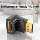 Vention HDMI 90 Degree Male to Female Adapter (Black) (AIOB0)