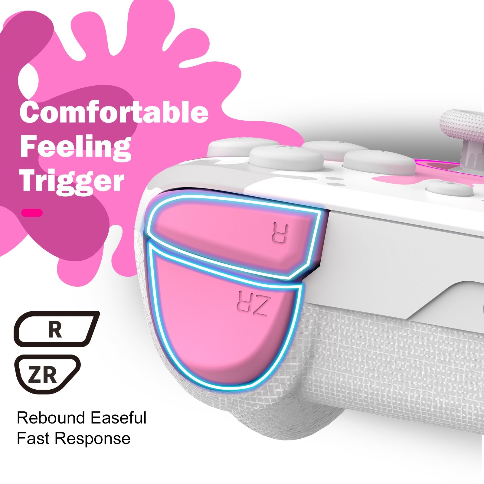 IINE Switch Controller NFC Pink & White (L708)