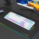 E-Yooso Z-99 RGB 99-Keys Wired Mechanical Keyboard Blue/White/Purple (Blue Switch)