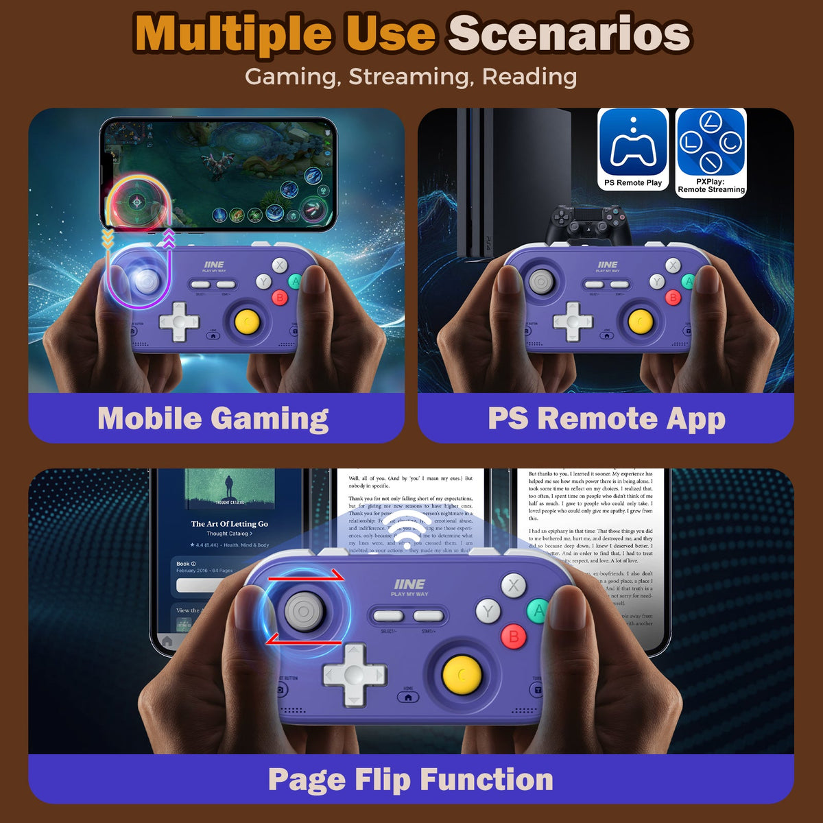 IINE Palm-Sized Retro Chronos Controller for Nintendo Switch