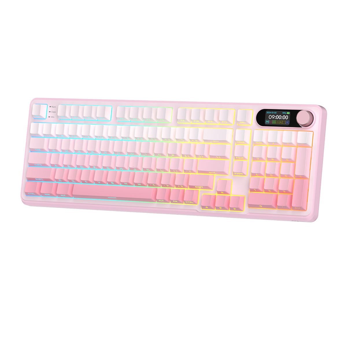 Royal Kludge RK-S98 Tri-Mode RGB 98 Keys Hot Swappable Mechanical Keyboard
