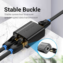 Vention RJ45 PVC Type Splitter Adapter (Black) (IPTB0)