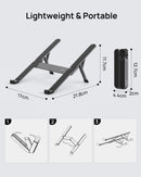 SODI 314 Ultra Compact Foldable Portable Laptop Stand (Grey)