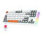 E-YOOSO K-620 Single Light With RGB Side Light 87 Keys Mechanical Keyboard White/Gray (Red Switch)