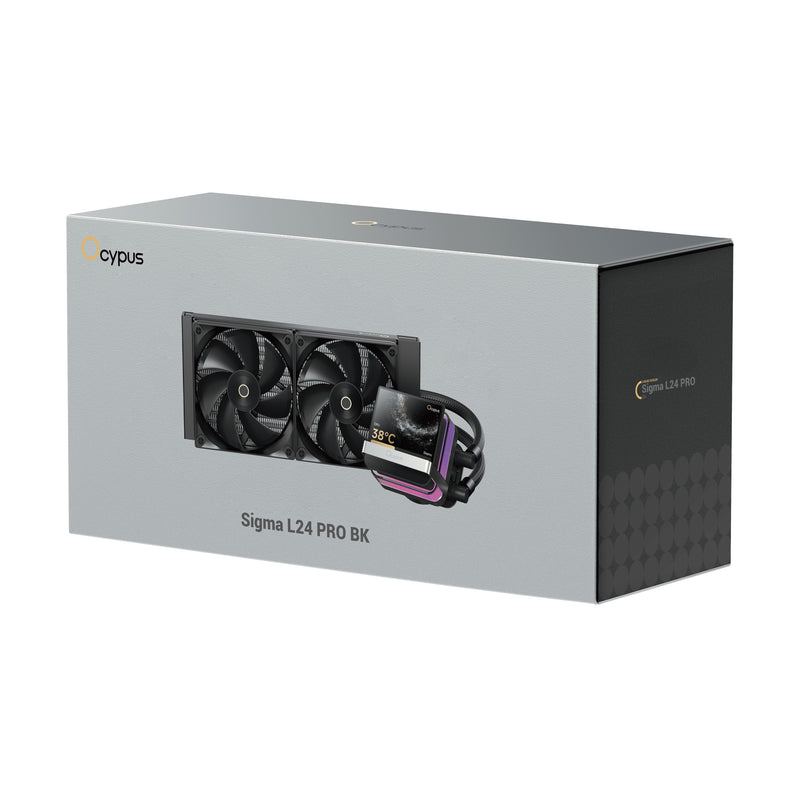 Ocypus Sigma L24 Pro 240mm ARGB AIO Liquid Cooler with 3.5" Square IPS Screen | DataBlitz