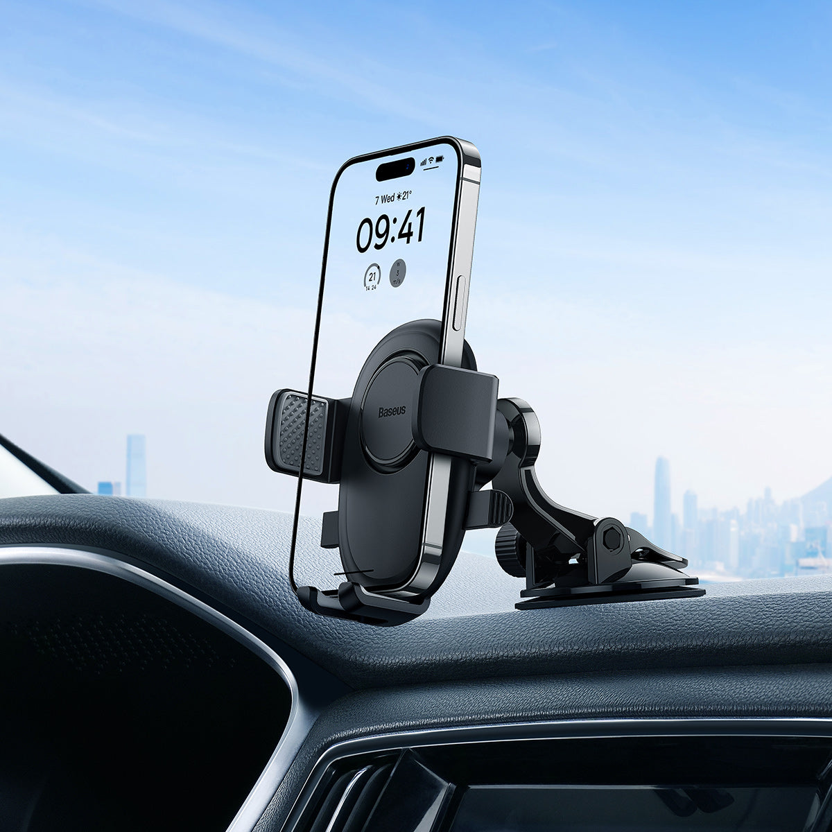 Baseus UltraControl Lite Series Car Holder (Cluster Black) (C40351700111-00)