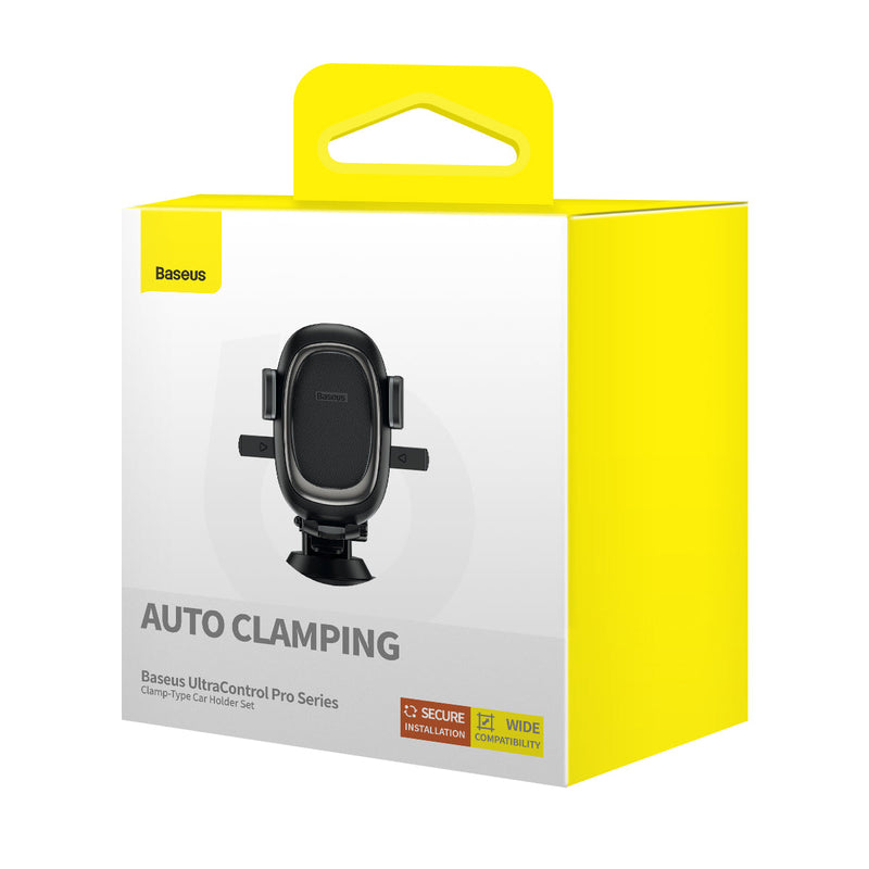 Baseus UltraControl Pro Series Clamp-Type Car Holder Set (Cluster Black) (C40351600113-00)