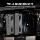 Corsair A115 High-Performance Twin Tower CPU Air Cooler