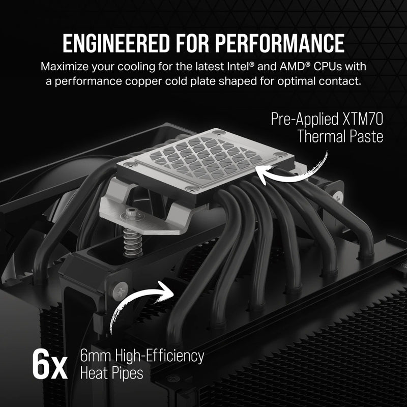 Corsair A115 High-Performance Twin Tower CPU Air Cooler