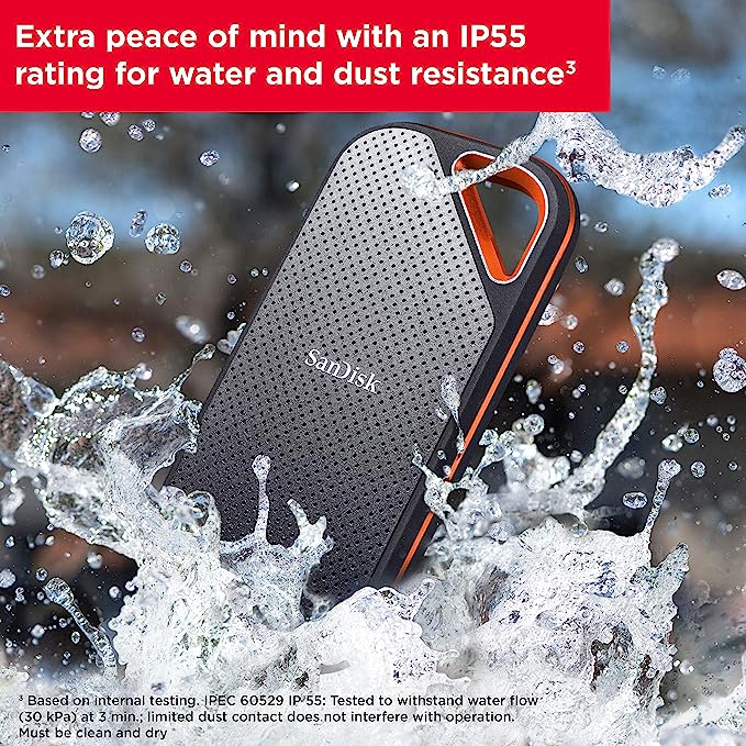 Sandisk Extreme Pro 2TB USB-C USB 3.2 GEN 2 X2 Up To 2000MB/S Portable ...
