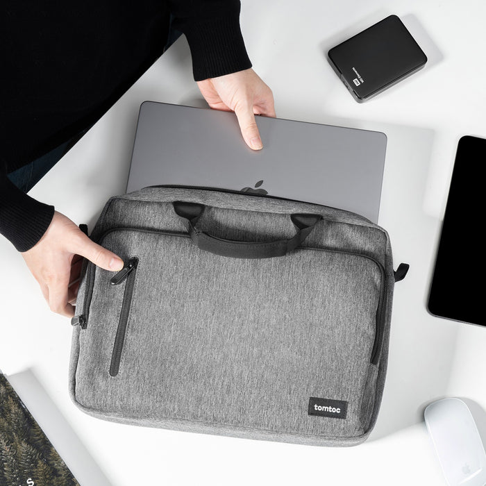 Tomtoc Navigator-A43 Laptop Briefcase For 16-Inch Macbook Pro M1 Pro/Max (Grey) (A43E1G3)