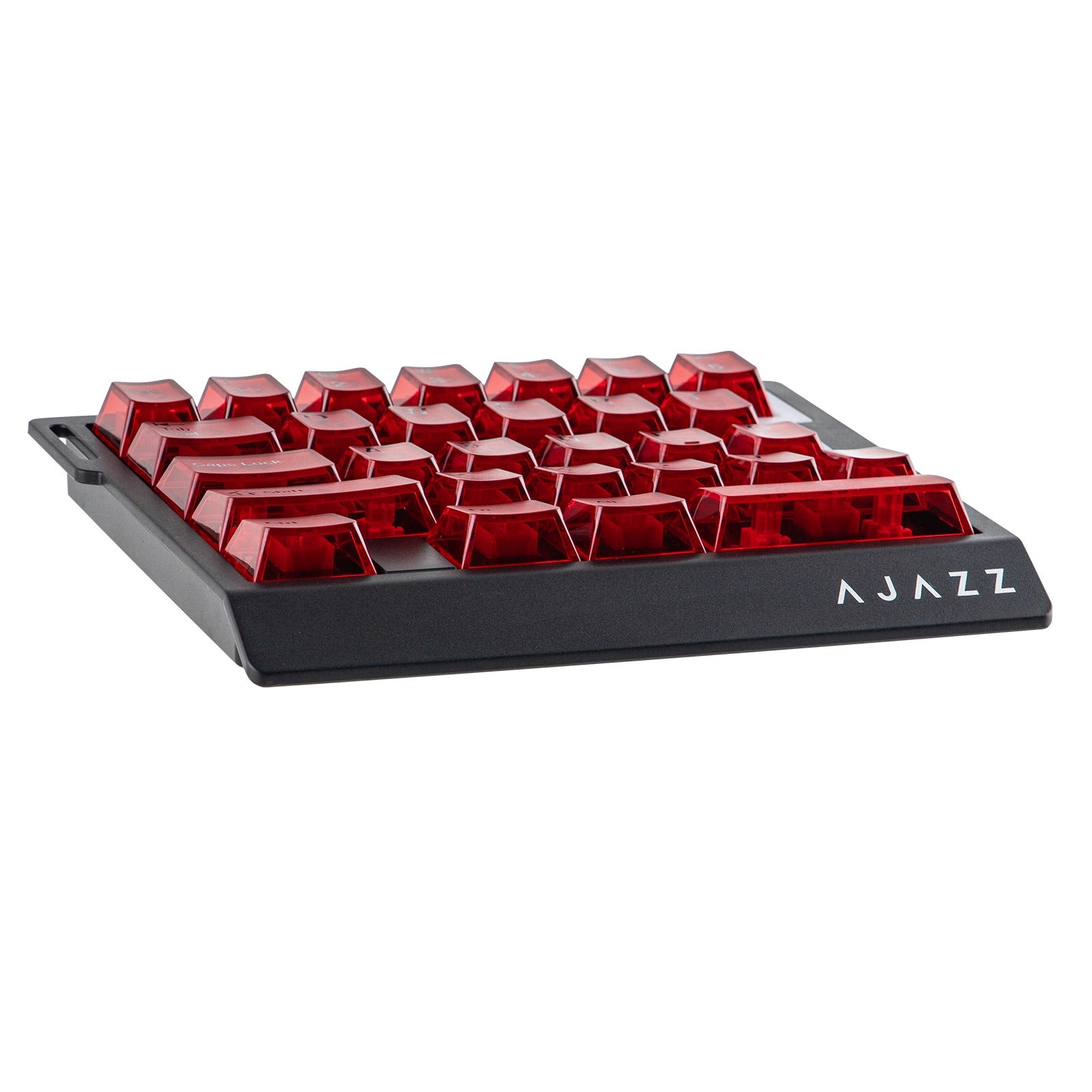 Ajazz AK029 RGB Magnetic Switch Wired 29-Keys Hot-Swappable Mechanical Keyboard (Transparent Red) (Flame Ignation Switch)