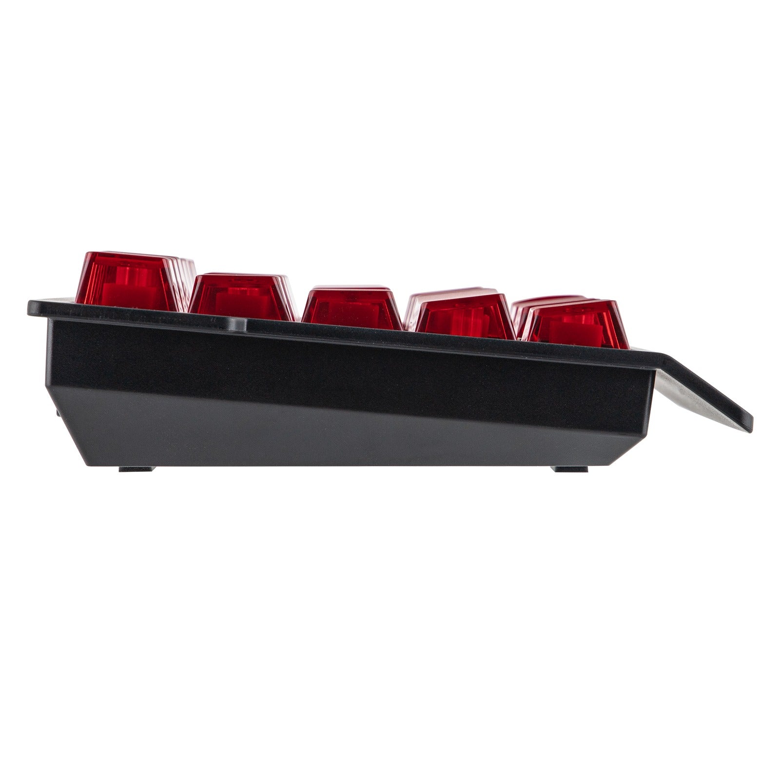 Ajazz AK029 RGB Magnetic Switch Wired 29-Keys Hot-Swappable Mechanical Keyboard (Transparent Red) (Flame Ignation Switch)