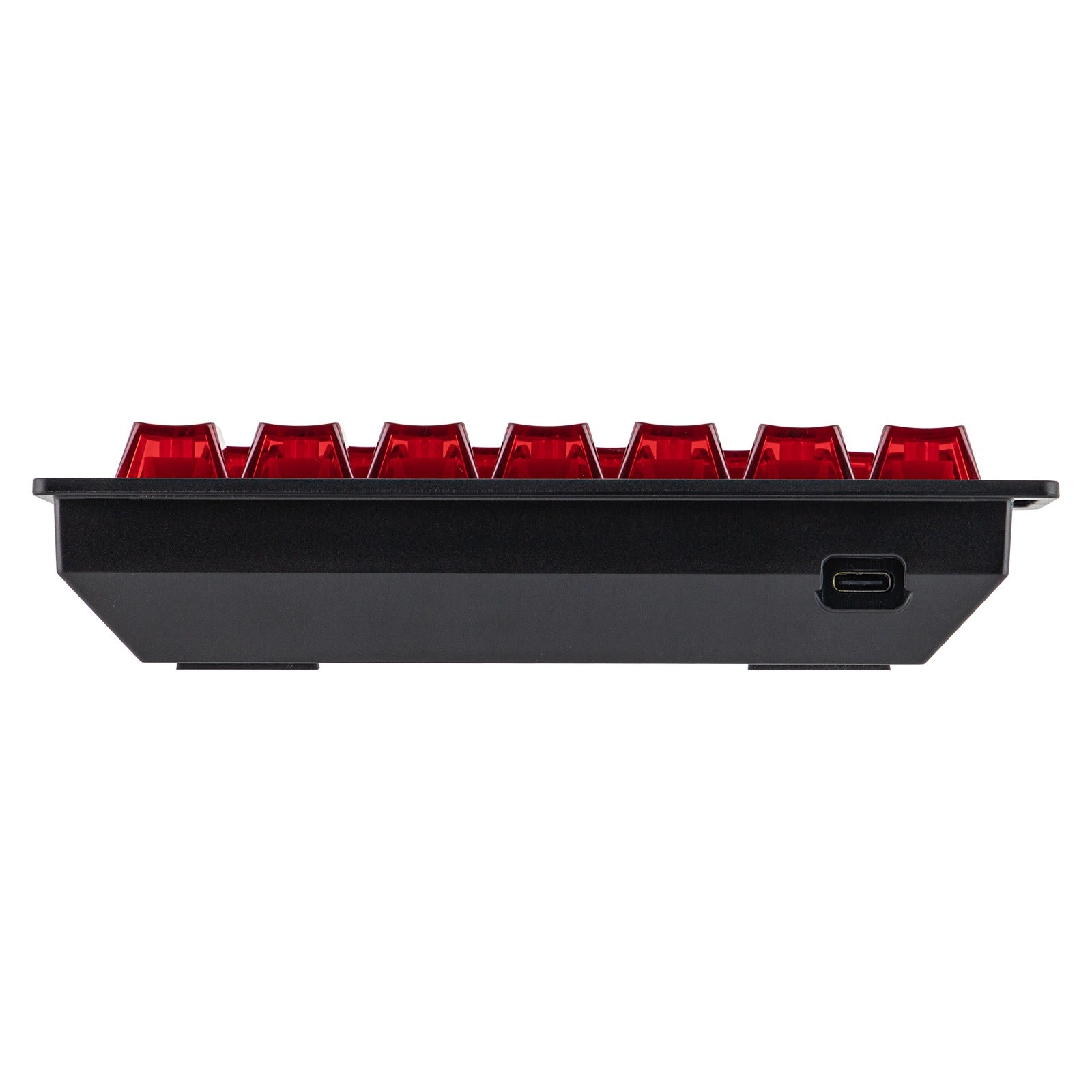 Ajazz AK029 RGB Magnetic Switch Wired 29-Keys Hot-Swappable Mechanical Keyboard (Transparent Red) (Flame Ignation Switch)