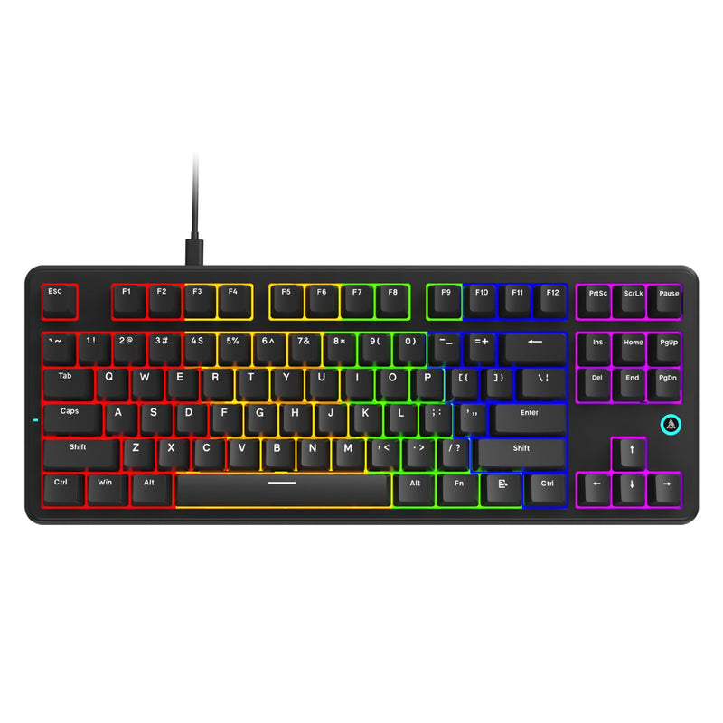 Ajazz AK870 V2 Mixed Light Wired 87-Keys TKL Gasket-mounted Hot Swappable Mechanical Keyboard