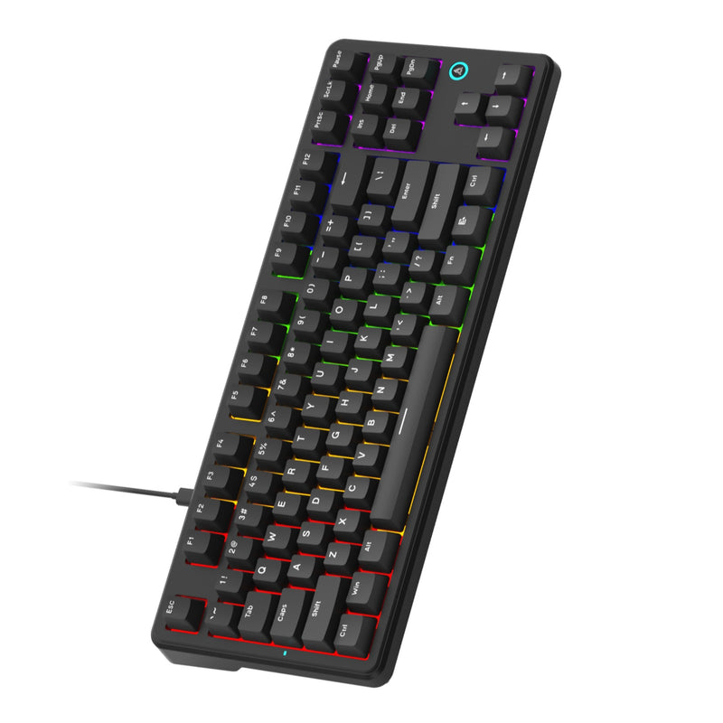 Ajazz AK870 V2 Mixed Light Wired 87-Keys TKL Gasket-mounted Hot Swappable Mechanical Keyboard