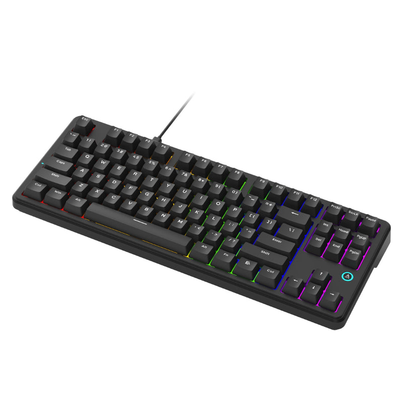 Ajazz AK870 V2 Mixed Light Wired 87-Keys TKL Gasket-mounted Hot Swappable Mechanical Keyboard