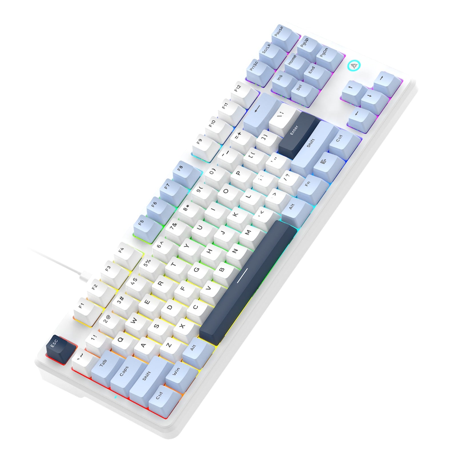 Ajazz AK870 V2 RGB Wired 87-Keys TKL Gasket-mounted Hot Swappable Mechanical Keyboard