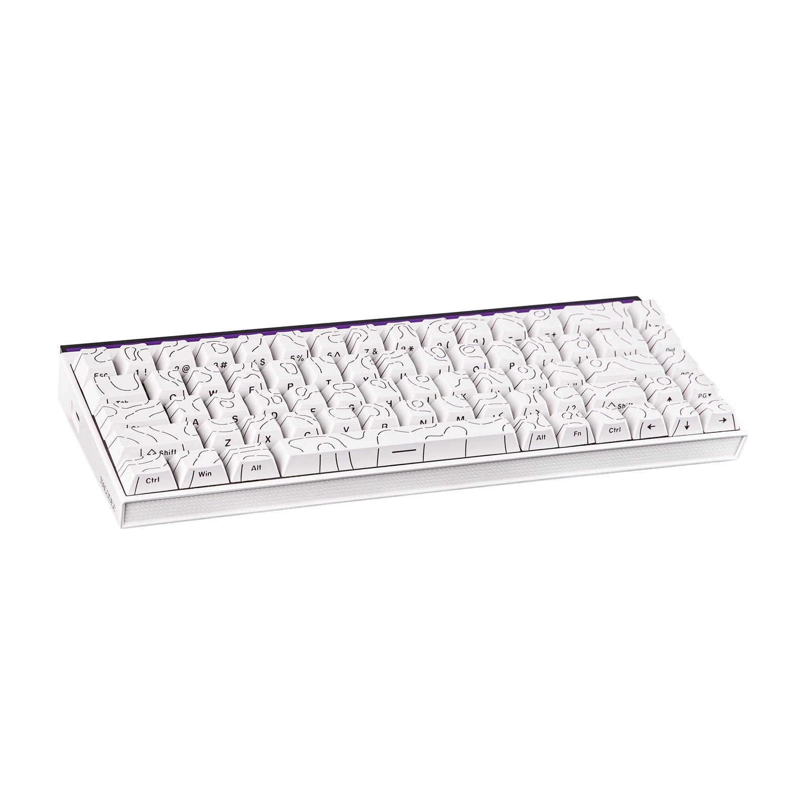 Nacodex x Ajazz NK68 Mixed Light Wired 68-Key Hot-Swappable Mechanical Keyboard (White Contour)