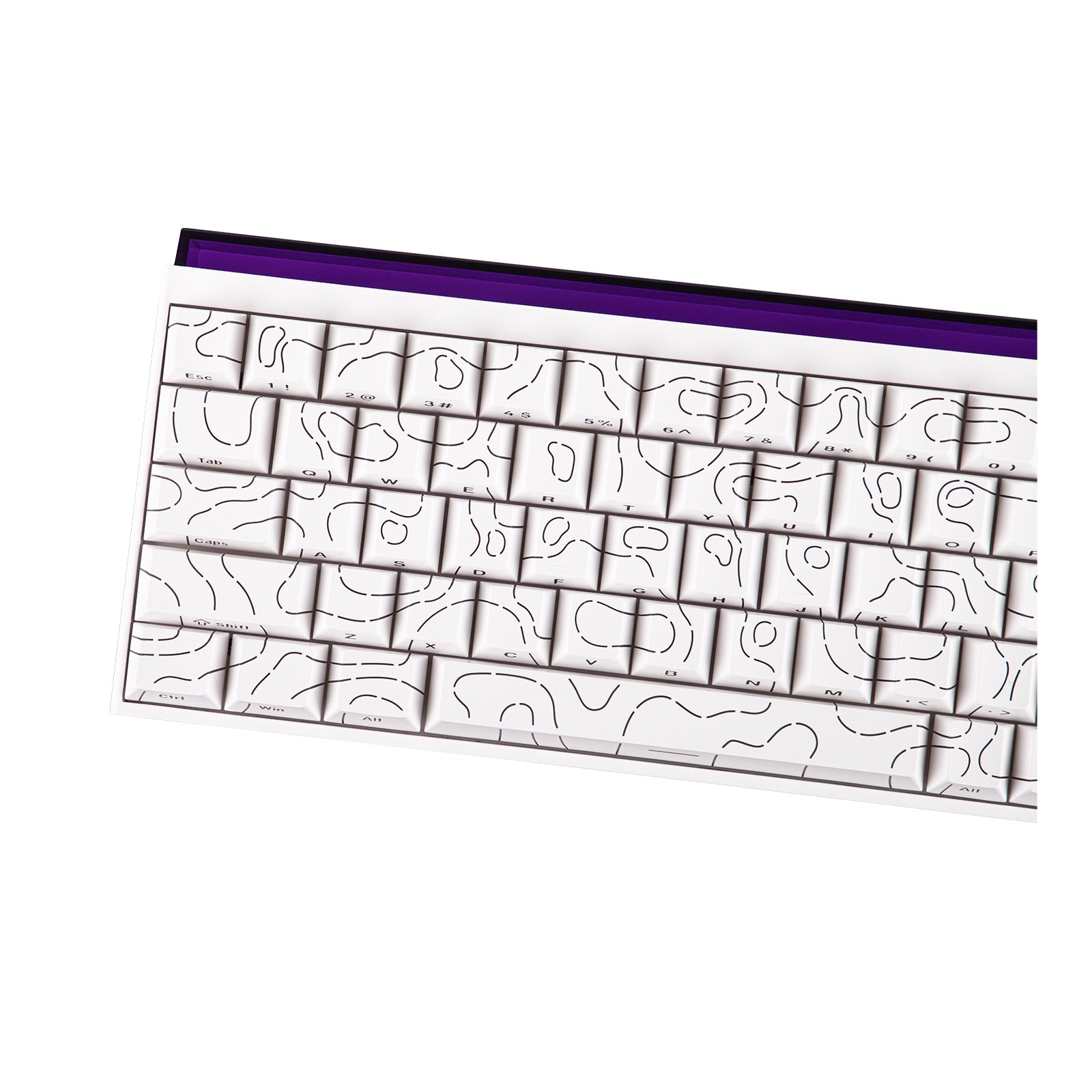 Nacodex x Ajazz NK68 Mixed Light Wired 68-Key Hot-Swappable Mechanical Keyboard (White Contour)