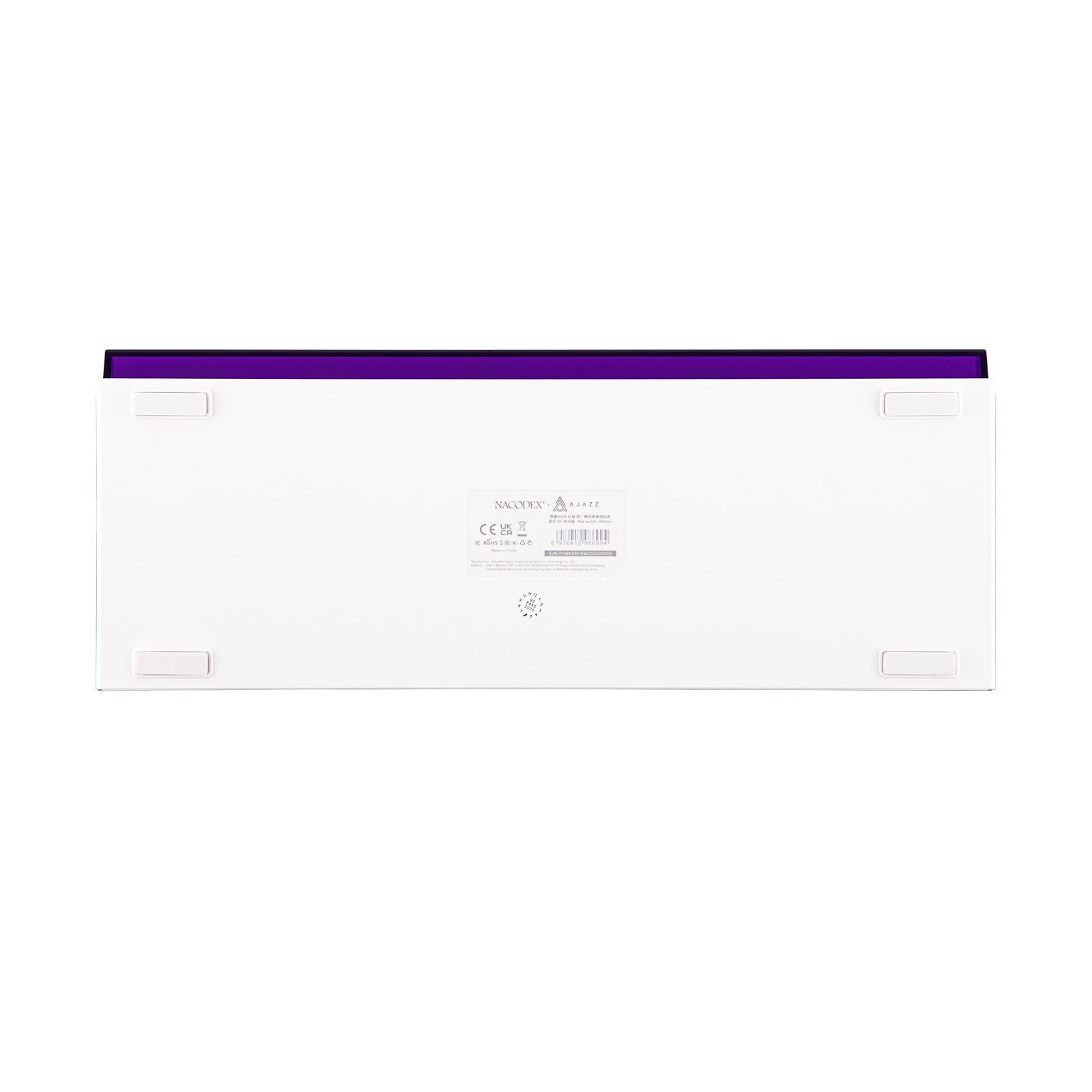 Nacodex x Ajazz NK68 Mixed Light Wired 68-Key Hot-Swappable Mechanical Keyboard (White Contour)