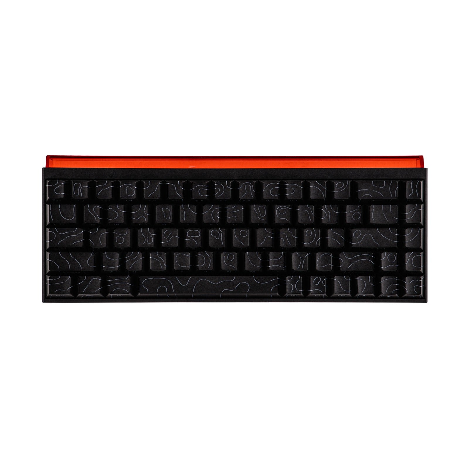 Nacodex x Ajazz NK68 Mixed Light Wired 68-Key Hot-Swappable Mechanical Keyboard (Black Contour) (Red Switch)