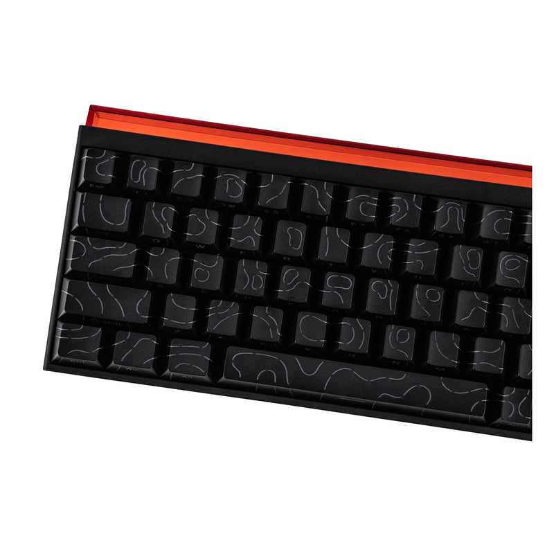 Nacodex x Ajazz NK68 Mixed Light Wired 68-Key Hot-Swappable Mechanical Keyboard (Black Contour) (Red Switch)